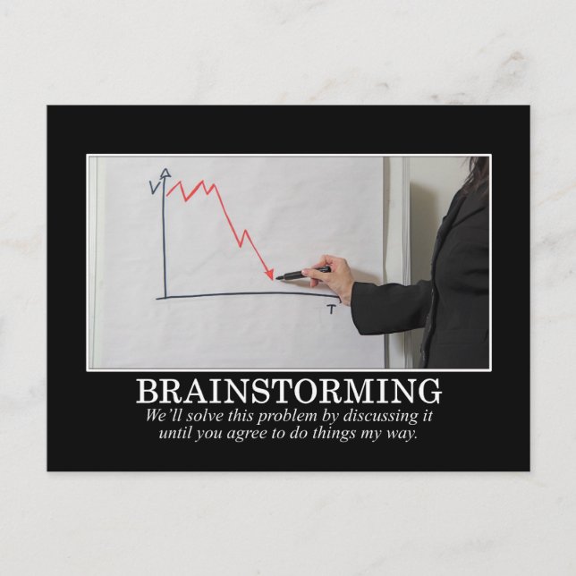 Postal Vamos a hablar hasta que estés de acuerdo conmigo. (Anverso)