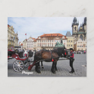 Postal Vamos a hacer turismo en Praga Postcard