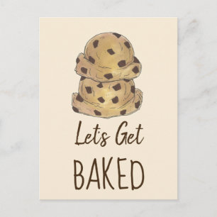 Postal Vamos a hacer un pastel de chocolate con té