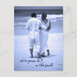 Postal ¡Vamos a hacerlo en la playa!