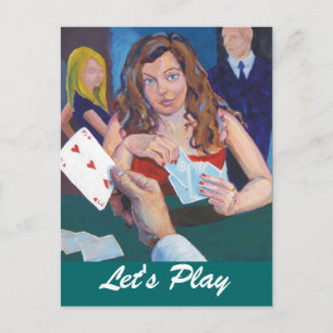 Postal Vamos a jugar