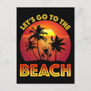 Postal Vamos a la playa