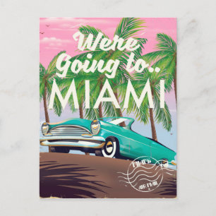 Postal Vamos a Miami