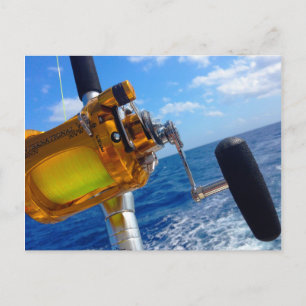 Postal Vamos a pescar