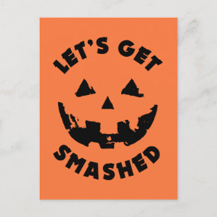 Postal Vamos a rompernos - Cita de Halloween