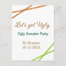 Vamos a tener una fiesta fea de Navidad con suéter