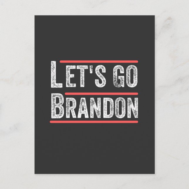 Postal Vamos Brandon Humor Político A Camisetas (Anverso)