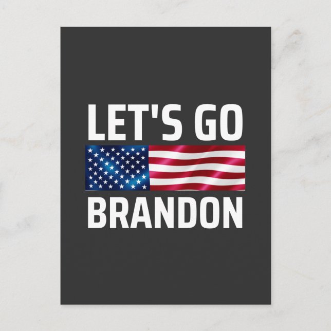 Postal vamos brandon vamos brandon vamos brandon (Anverso)