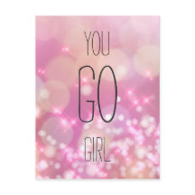 ¡Vamos Chica! - Cita Inspiradora con Destellos Ros