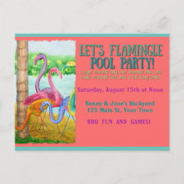 Postal ¡Vamos Flamingle!