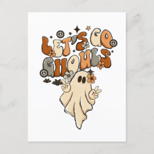 Postal Vamos Ghouls Halloween Ghost