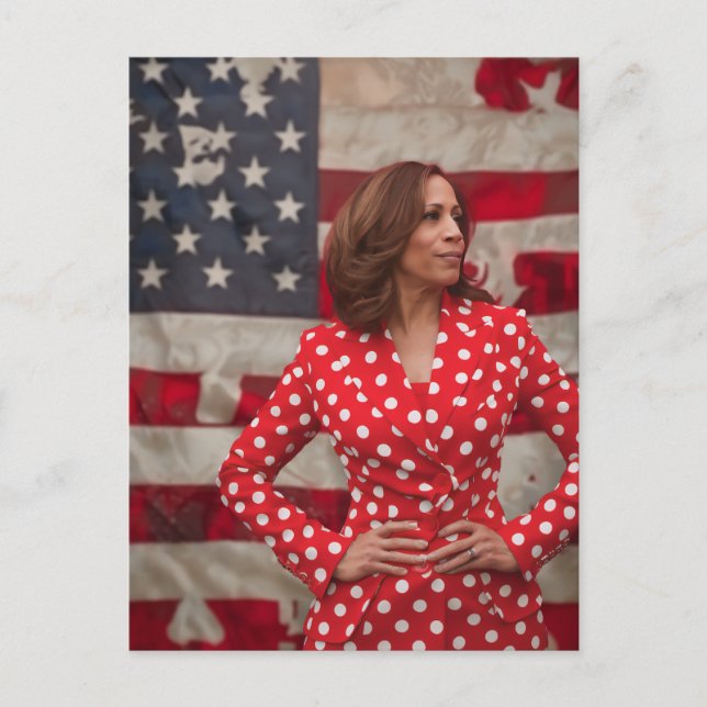 Postal ¡VAMOS! Kamala (Anverso)