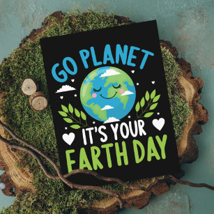 Postal Vamos planeta es tu Día de la Tierra 22 de abril