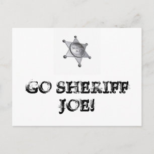 Postal ¡Vamos, Sheriff Joe!
