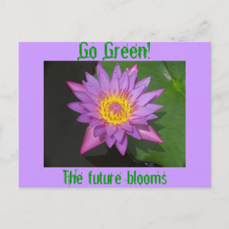 Postal ¡Vamos Verde! El futuro florece