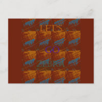 Vamos Zebra Safari Art Print/Graphic