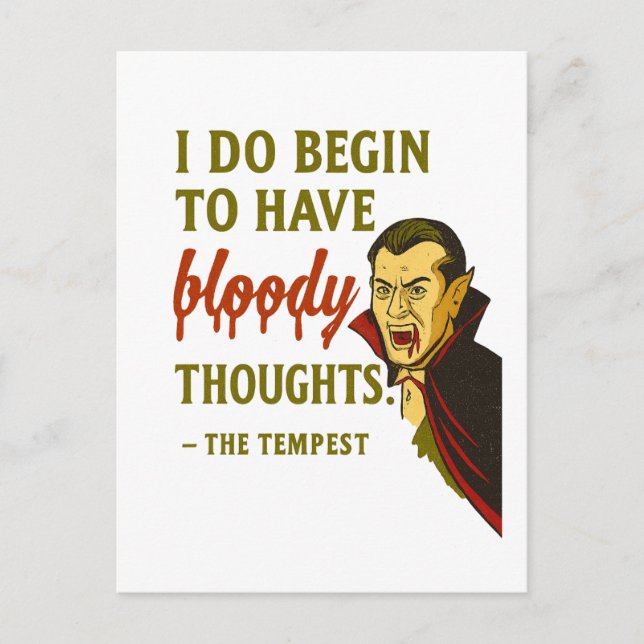 Postal Vampire Bloody Thoughts  (Anverso)