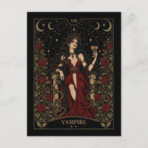 Postal Vampiro, arte del Tarot Starlit