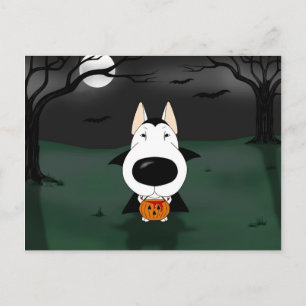 Postal Vampiro Bull Terrier Halloween