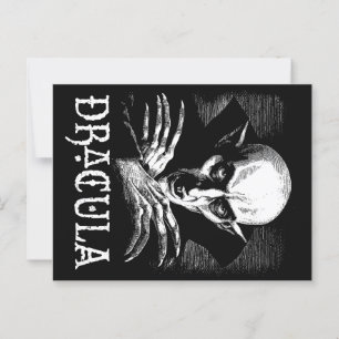 Postal Vampiro de Count Dracula Halloween