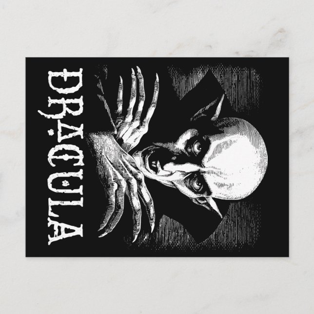 Postal Vampiro de Count Dracula Halloween (Anverso)