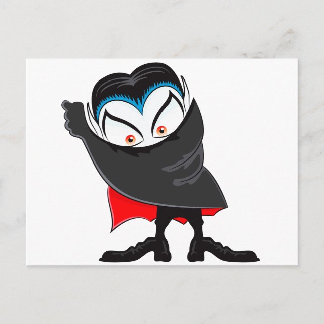 Postal Vampiro de Halloween (Anverso)