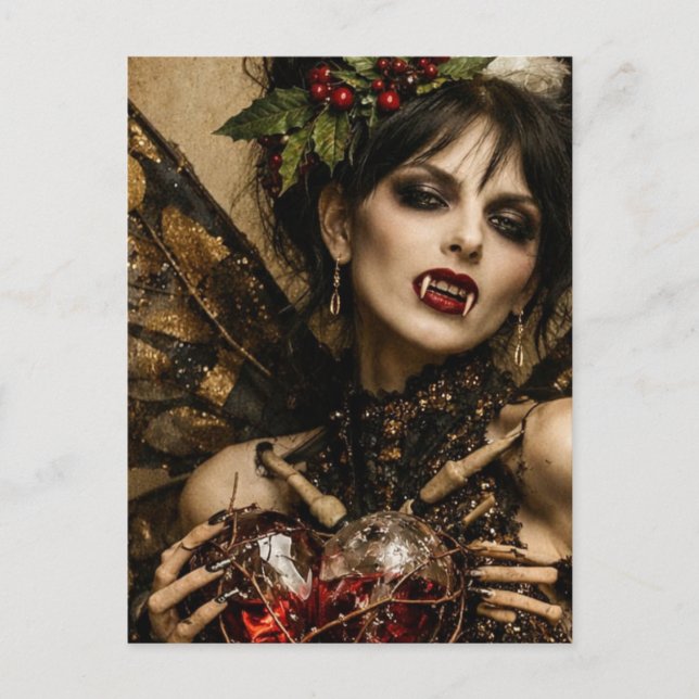 Postal Vampiro de Navidad (Anverso)