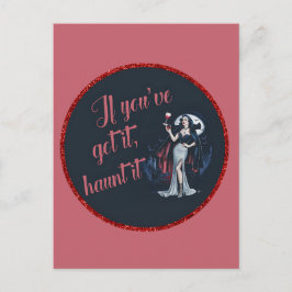 Postal Vampiro de sulfuro sexy si lo tienes, atójalo