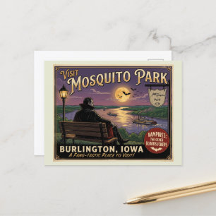 Postal Vampiro en Mosquito Park Burlington Iowa