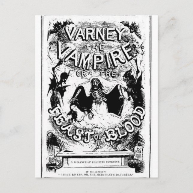 Postal Vampiro varney (Anverso)