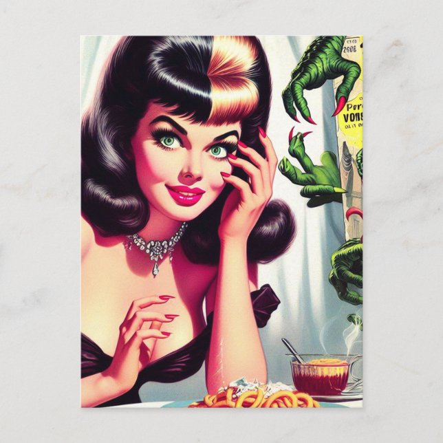 Postal Vampiro vintage (Anverso)