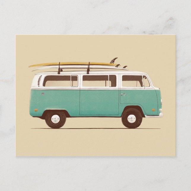 Postal Van azul | Florent Bodart (Anverso)