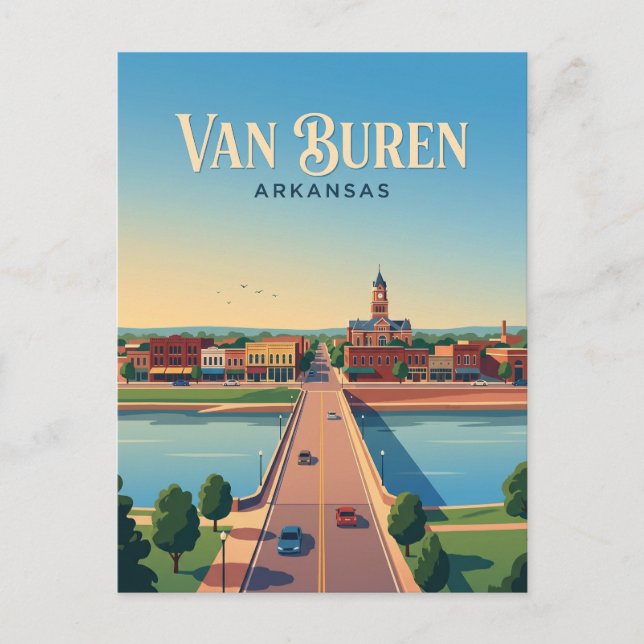 Postal Van Buren EE. UU. (Anverso)