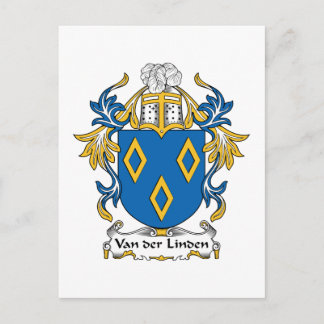 Postal Van der Linden Family Crest