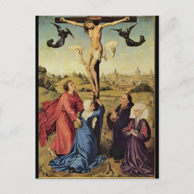 Postal van der Weyden Jesus on the Cross (Anverso)