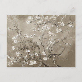 Postal Van Gogh Almond Brands en Bloom - Sepia