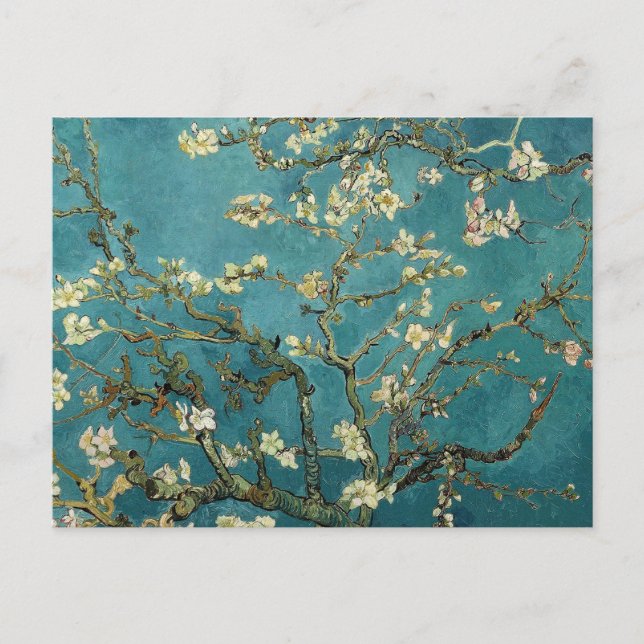 Postal Van Gogh Almond Se Rama En Bloom (Anverso)