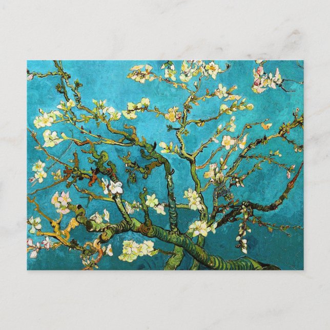 Postal Van Gogh Blossoming Almond Tree Bella Artes (Anverso)