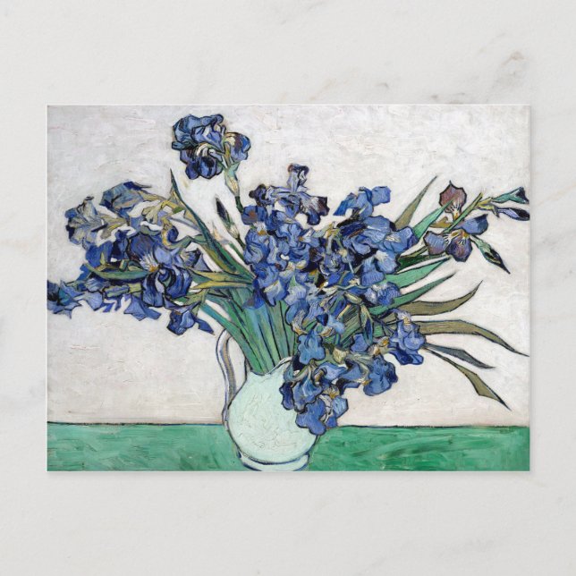 Postal Van Gogh Blue Irises (Anverso)