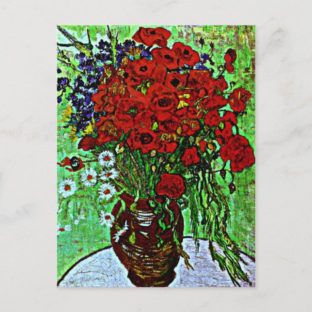 Postal Van Gogh - Cachorros rojos y maricas (Anverso)