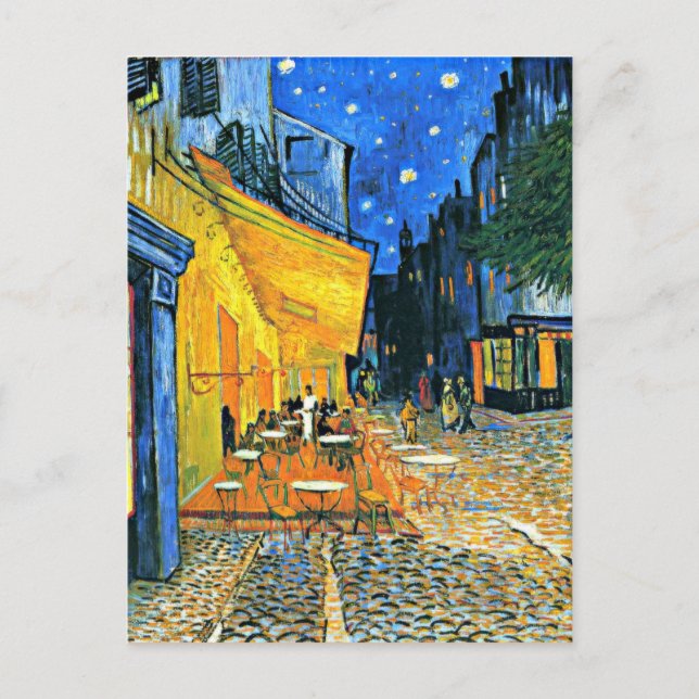Postal Van Gogh - Cafe Terrace (Anverso)