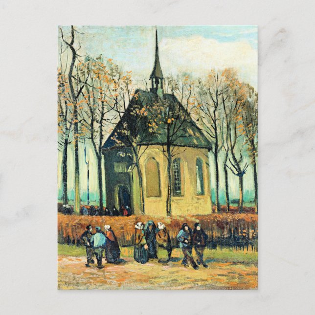 Postal Van Gogh - Congregación, Iglesia Reformada (Anverso)