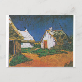 Postal Van_Gogh_-_Drei_weiße_Hütten_in_Saintes-Maries