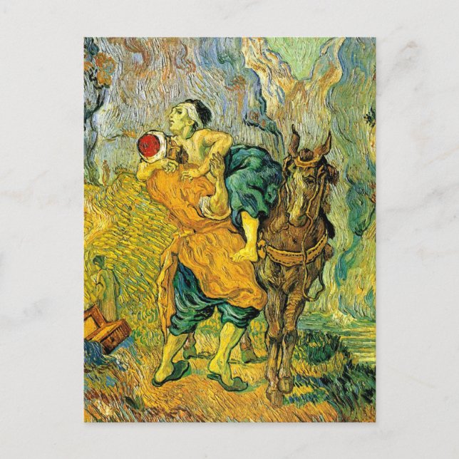 Postal Van Gogh - El buen samaritano (Anverso)