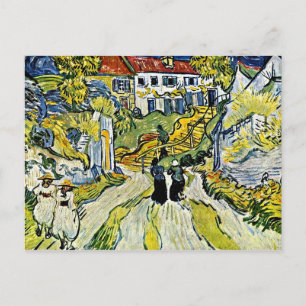 Postal Van Gogh - Escalera en Auvers