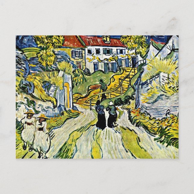 Postal Van Gogh - Escalera en Auvers (Anverso)