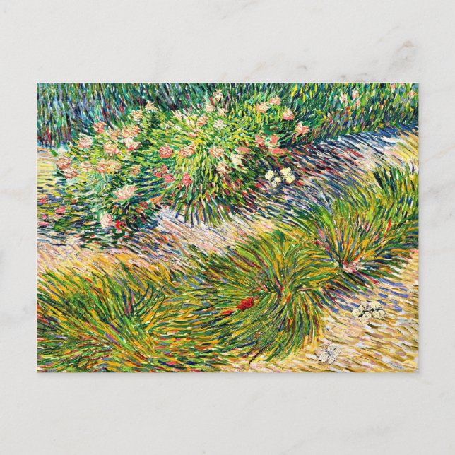 Postal Van Gogh - Esquina de las mariposas (Anverso)