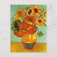 Van Gogh - Girasoles, funda de vida fija con 12