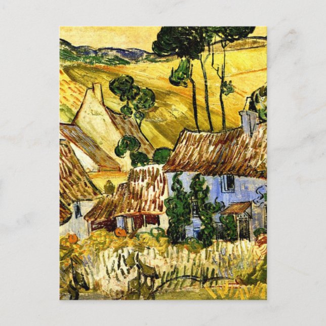 Postal Van Gogh - Granjas cerca de Auvers (Anverso)