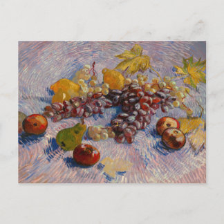 Postal Van Gogh Grapes Lemons Pears Las manzanas Still Li